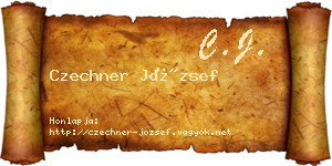 Czechner József névjegykártya
