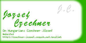 jozsef czechner business card