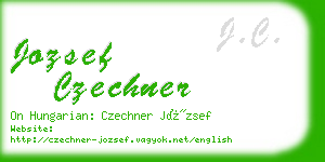 jozsef czechner business card